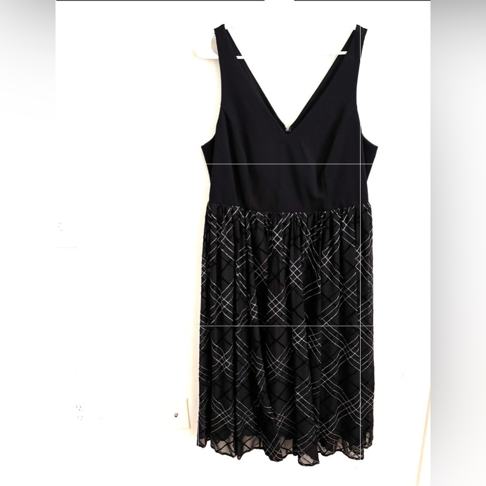 Torrid Dress Black Whimsigoth Fairy Grunge Sz 14 Mesh Plaid Midi Flowy Babydoll - Picture 4 of 10